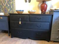 Antique Painted Chest Of Drawers 