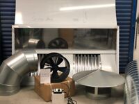 Stainless Steel Kitchen Canopy / Hood Supply & Installation Ventilation Duct Extractor System