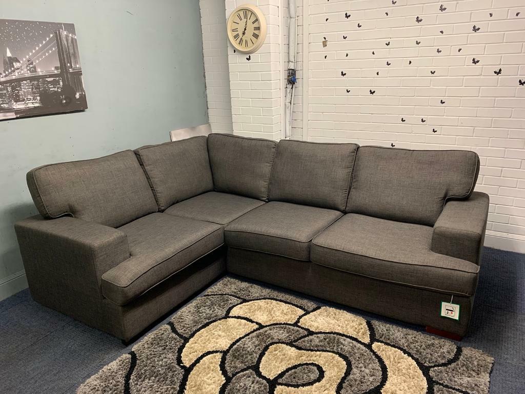 Sold Beautiful Grey DFS Corner sofa Ex display delivery 🚚 sofa suite
