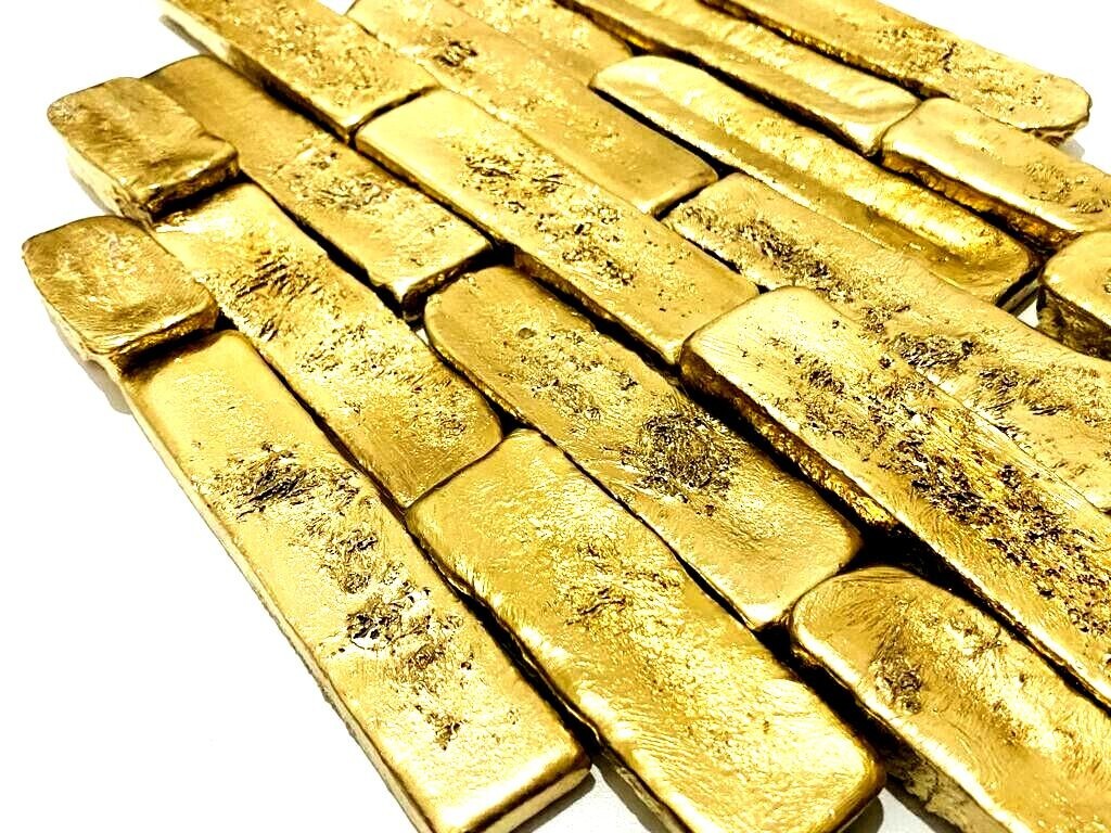 790 Grams Scrap Gold Bar For Gold Recovery Melted Different