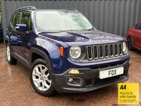 2016 16 JEEP RENEGADE 1.4T MULTIAIRII LONGITUDE SUV 5DR PETROL MANUAL EURO 6 (S/