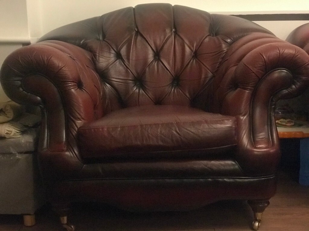 Thomas Lloyd Regent Leather Sofa. 3 seater, 2 seater and single seater