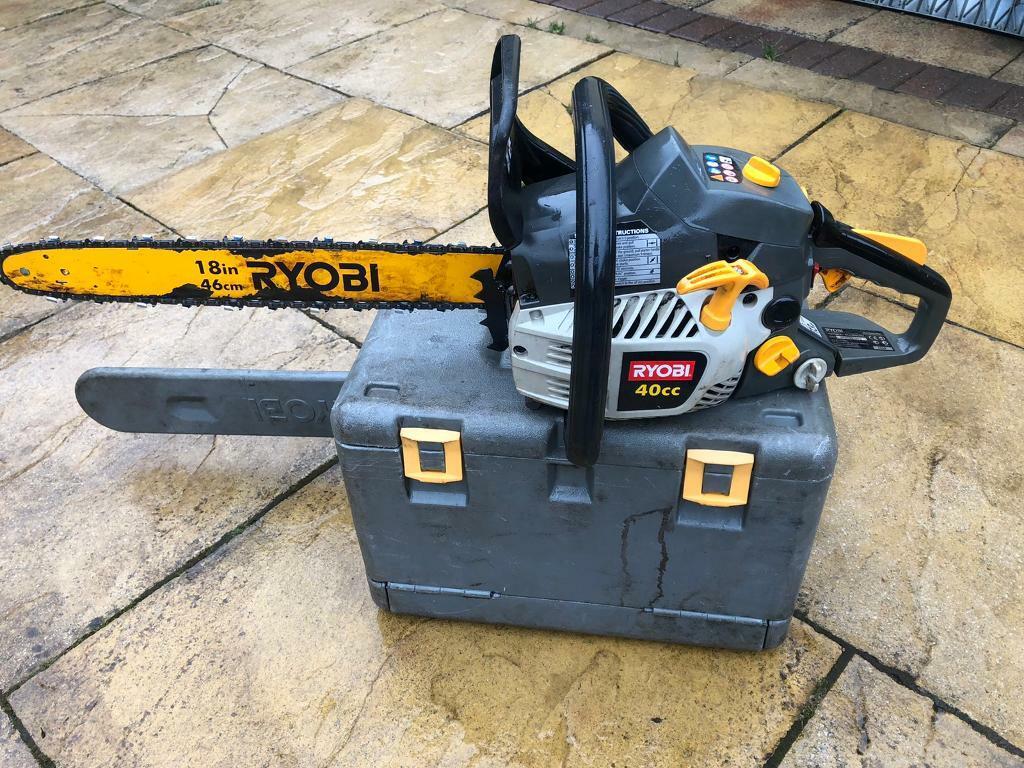 Ryobi petrol chainsaw 40cc 18 inch cut new chain in Larkhall, South
