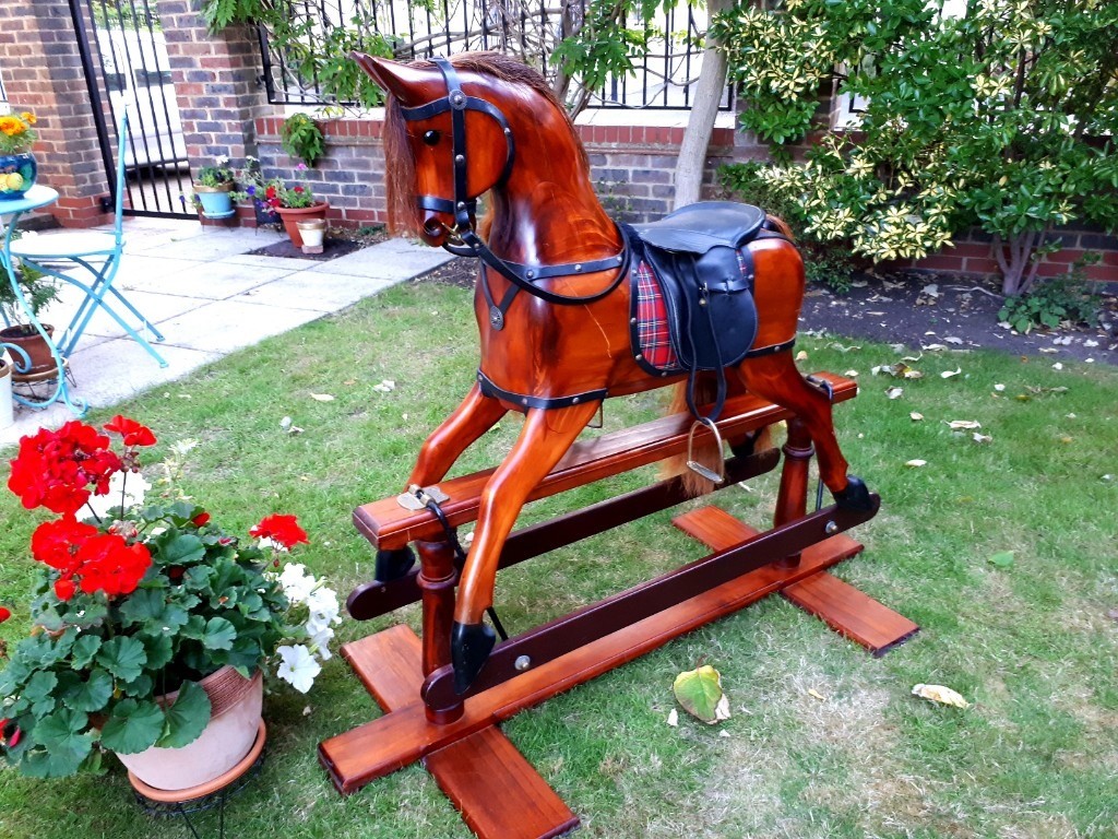beautiful solidwood handmade Rocking Horse Made in Australia in