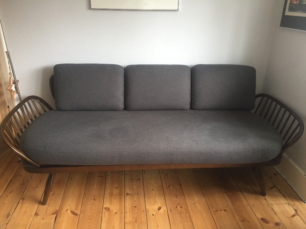 Ercol Vintage Sofa Day Bed Studio Couch  Restored and 