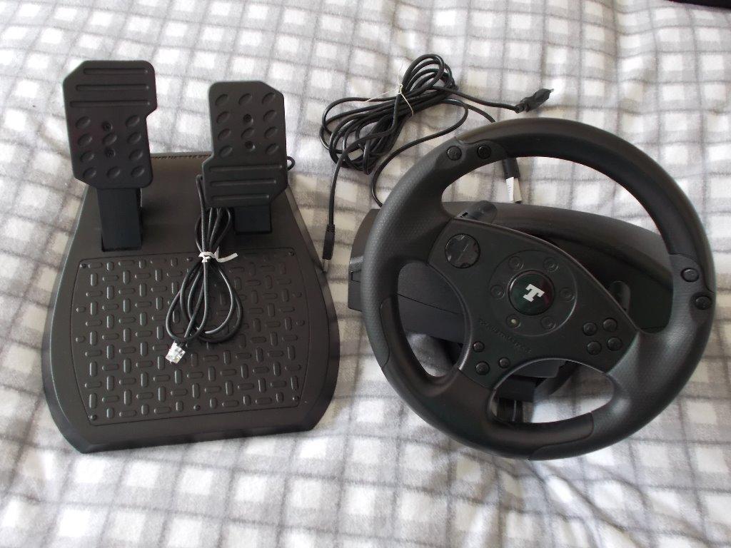 Thrustmaster T100 Force Feedback Steering Wheel and Pedals for PS3 and