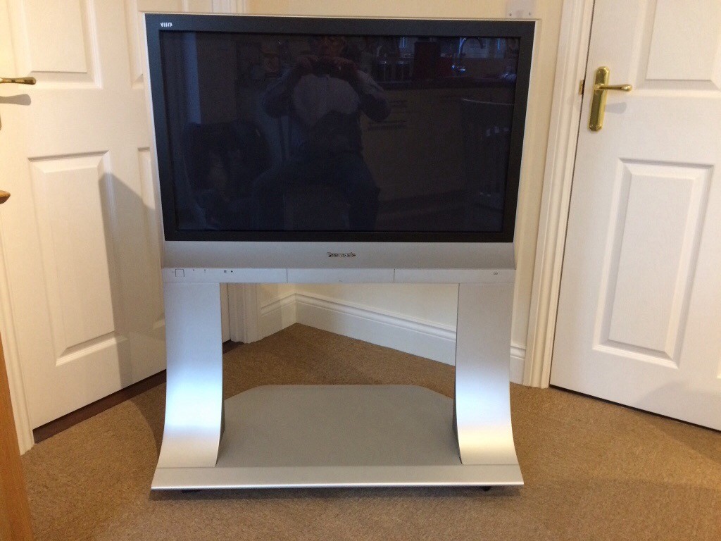 Panasonic TV on stand with castors. Model TH37PX60B 37” in Aylsham