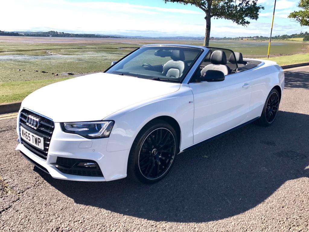 2015 White Audi A5 1.8 Petrol Convertible S Line Special Edition Manual