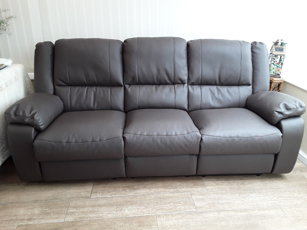 Leather look sofa in Chapel Allerton, West Yorkshire Gumtree