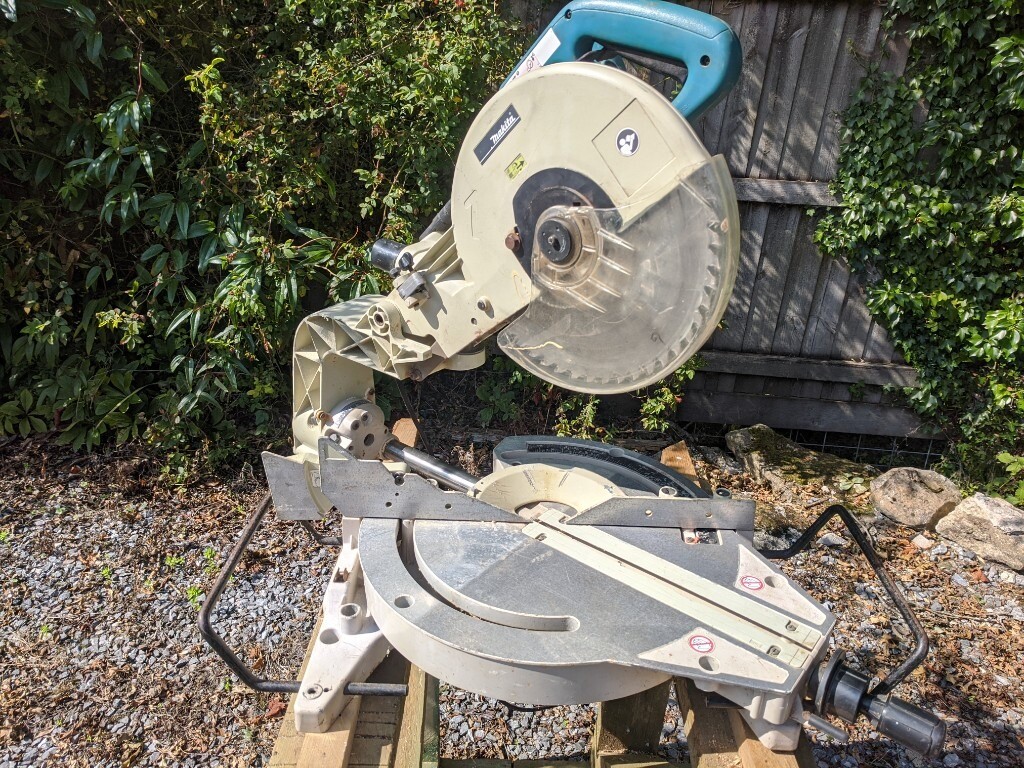 Makita ls1214 sliding mitre saw/chop saw 240v in Newton Abbot, Devon