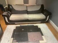 2 identical sofas with matching coffee table 