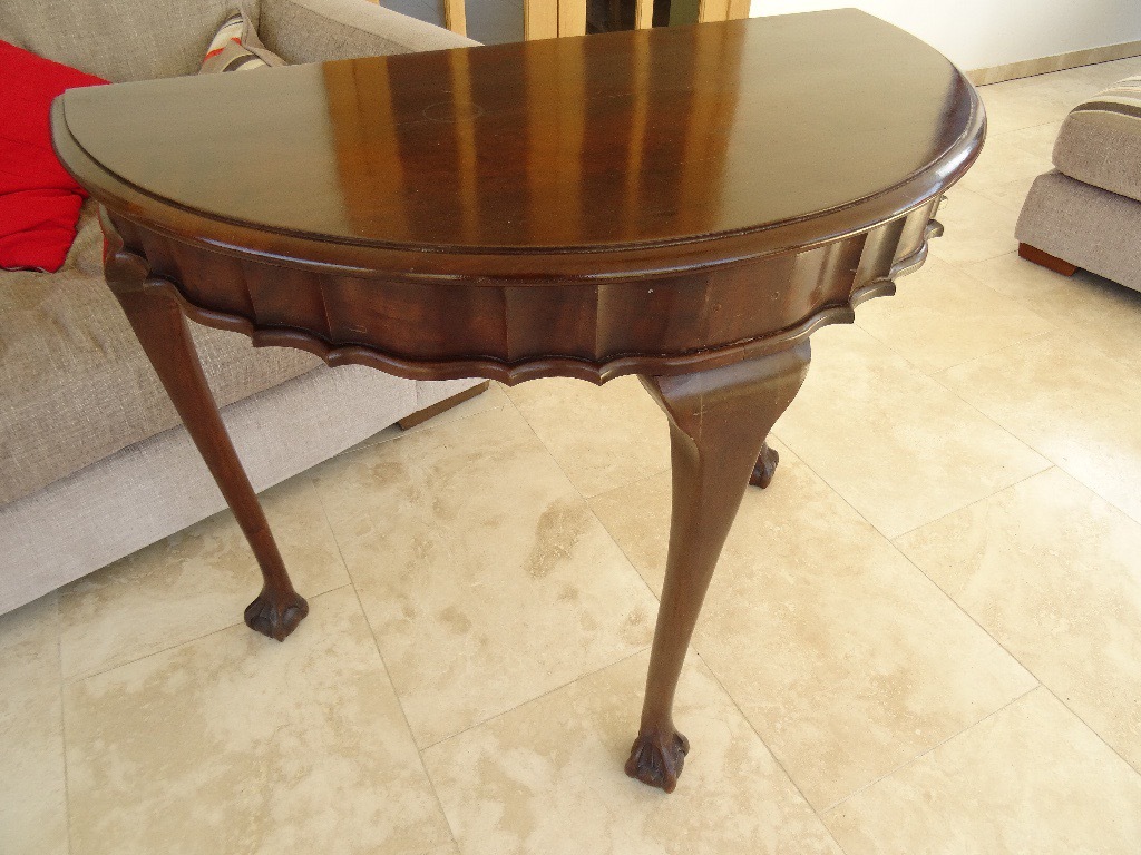 Antique ball and claw half round table in Costessey, Norfolk Gumtree
