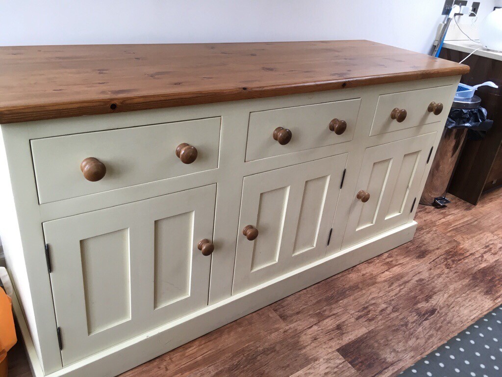 Cream solid wood sideboard and unit in Craigleith, Edinburgh Gumtree