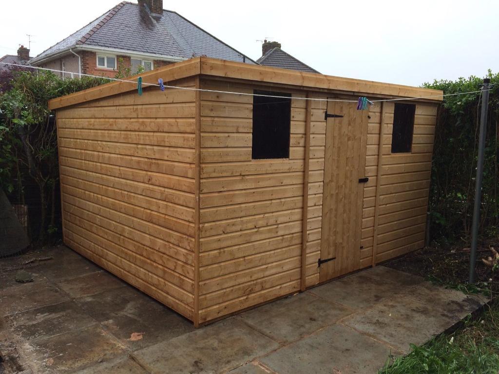 8x6 pent roof garden sheds high quality £404.00 any size