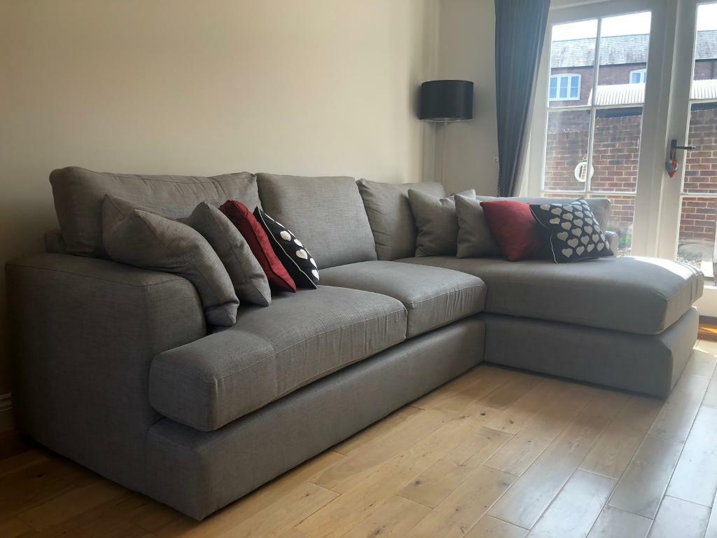 Contemporary Grey Corner sofa in Dorchester Dorset 