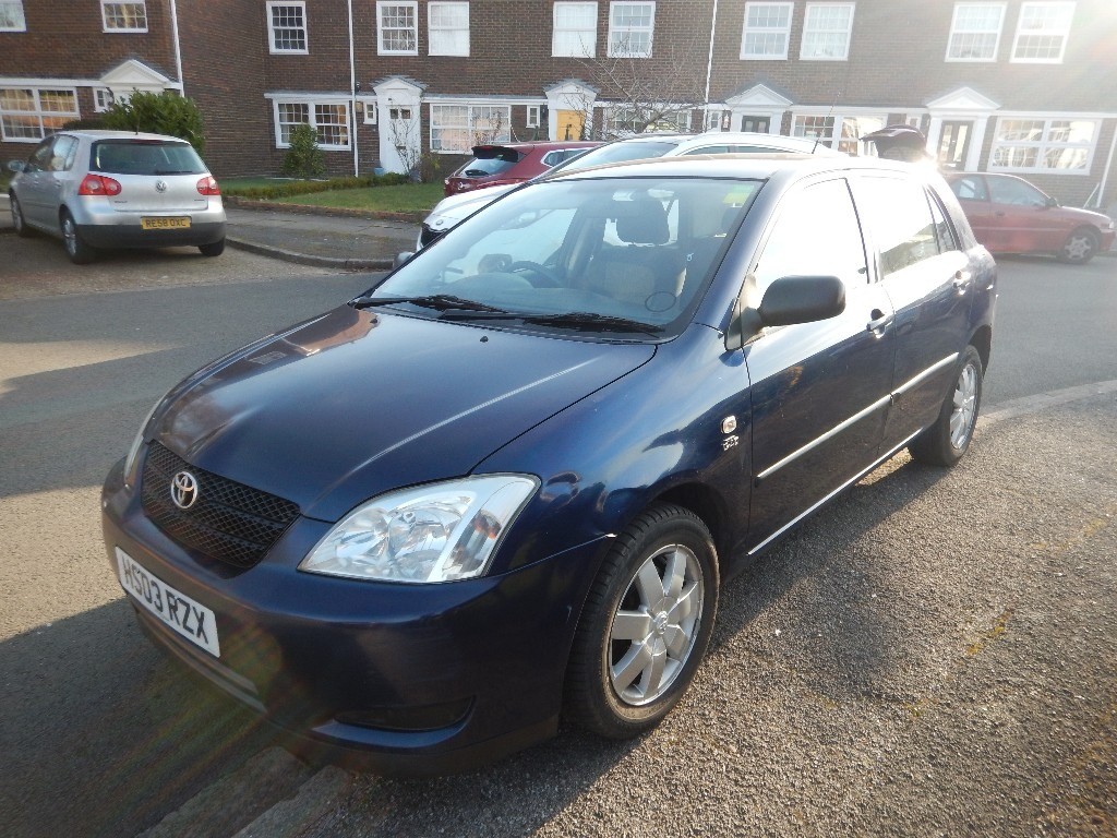 2003 TOYOTA COROLLA 2.0 D4D DIESEL MANUAL 5 DOOR HATCHBACK BLUE