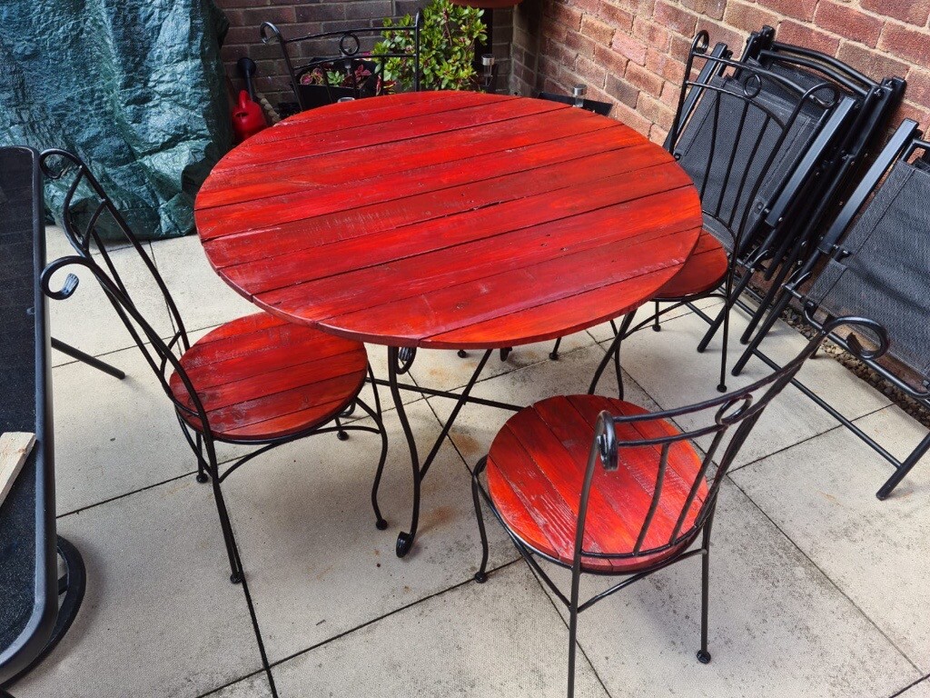 Refurbished Wrought Iron Garden Furniture Set In York North Yorkshire Gumtree