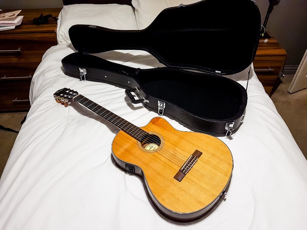 Fender Guitar Nylon strung spanish/classical guitar, electroacoustic