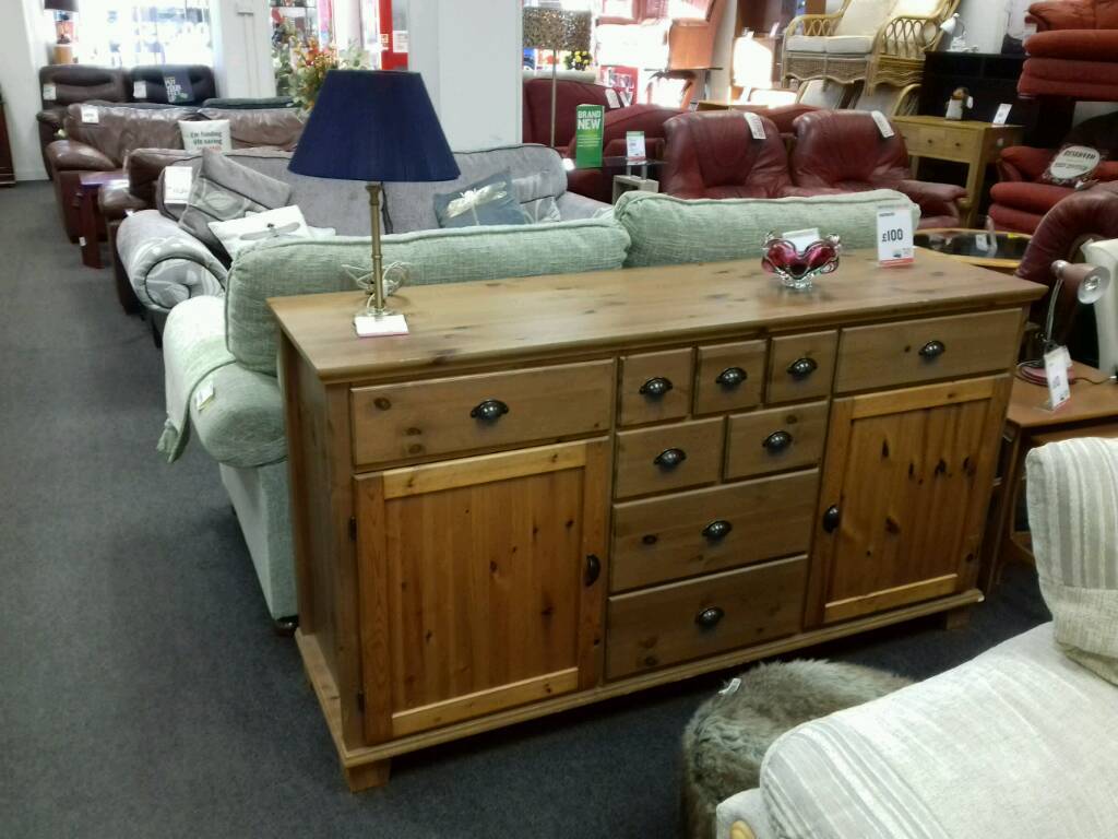 Sideboard in pine large British Heart Foundation sco39426 in