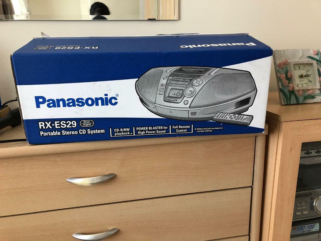 Panasonic RX-ES29 Cassette - CD player - Radio - Boom box-Portable ...