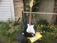 Electric guitar stand and bag