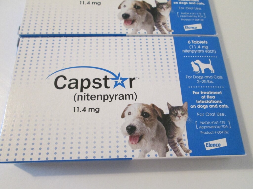 CAPSTAR (nitenpyram) Flea Treatment For Dogs & Cats 2-25 lbs. 3 Boxes 18 Tablets