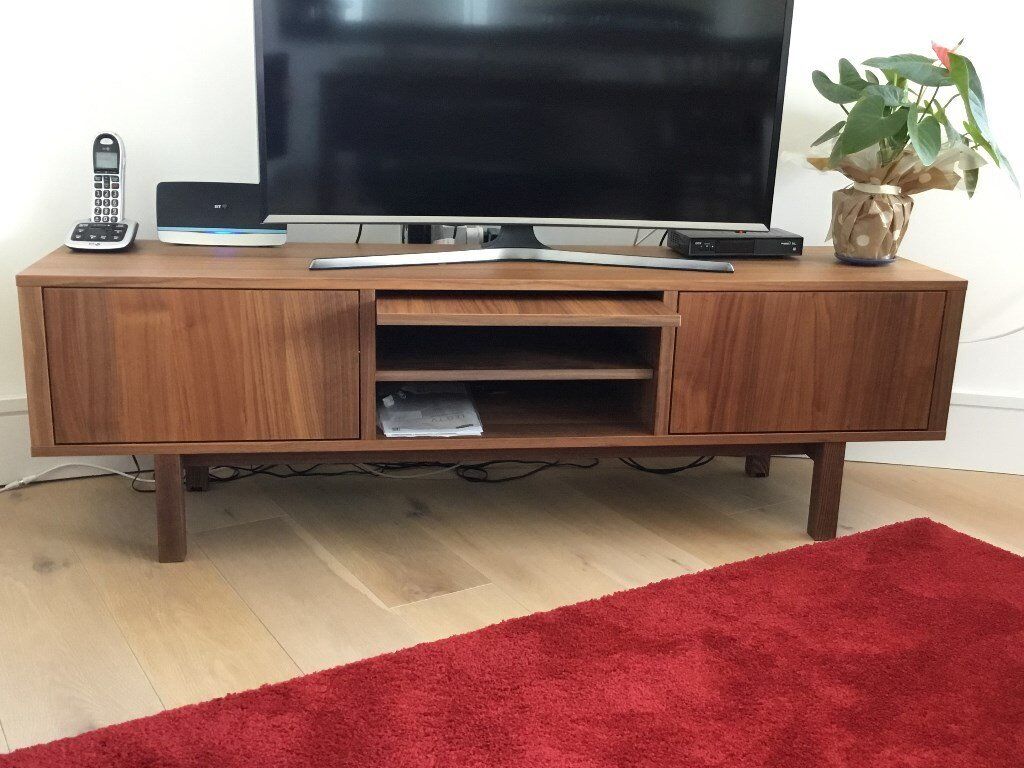  IKEA Stockholm TV  bench in walnut veneer in London Gumtree