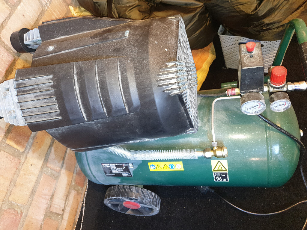 Parkside Air Compressor PKO 400 B2 50L 2.4KW2.6KW twin piston Free 10m