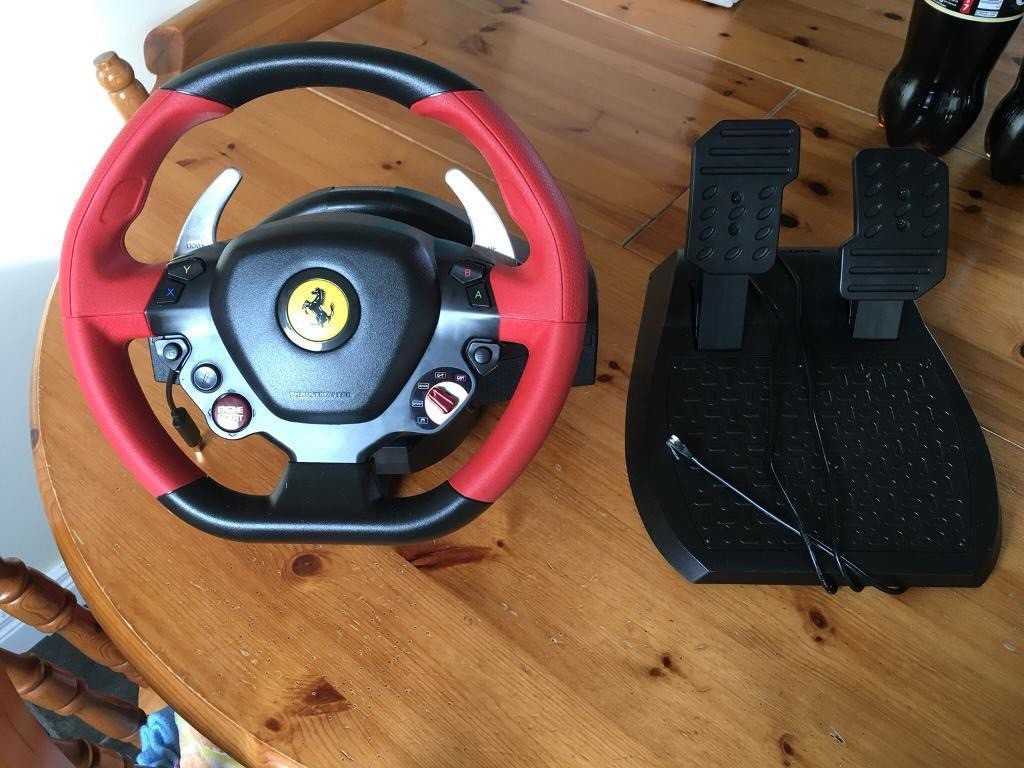 Xbox One Steering Wheel (Thrustmaster 458 Spider) in Beverley, East