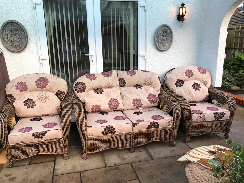 3 piece garden wicker furniture | in Southampton, Hampshire | Gumtree