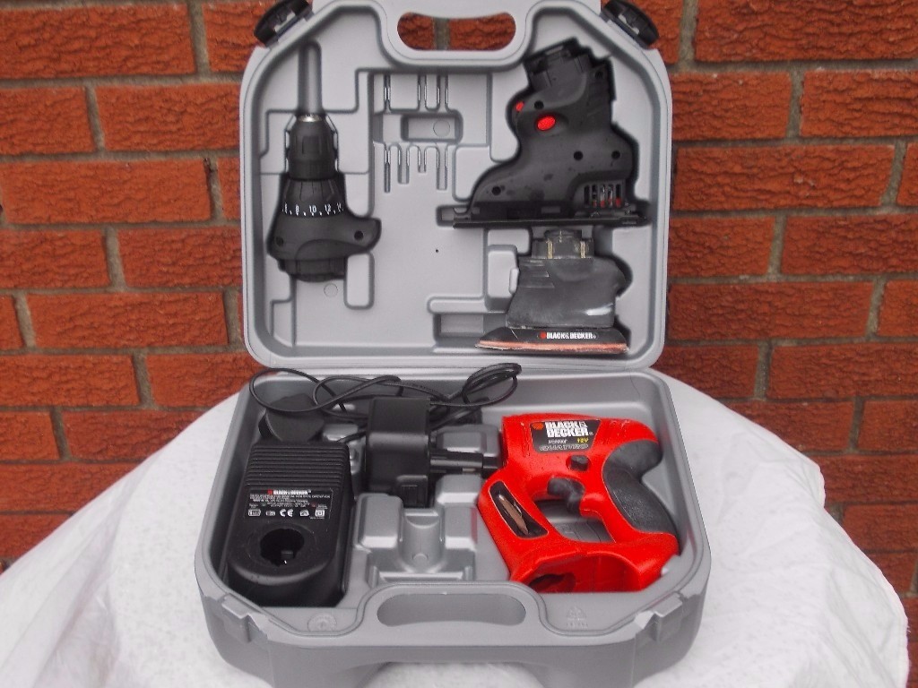 Black & Decker KC2000F Quattro cordless multitool kit with carry case