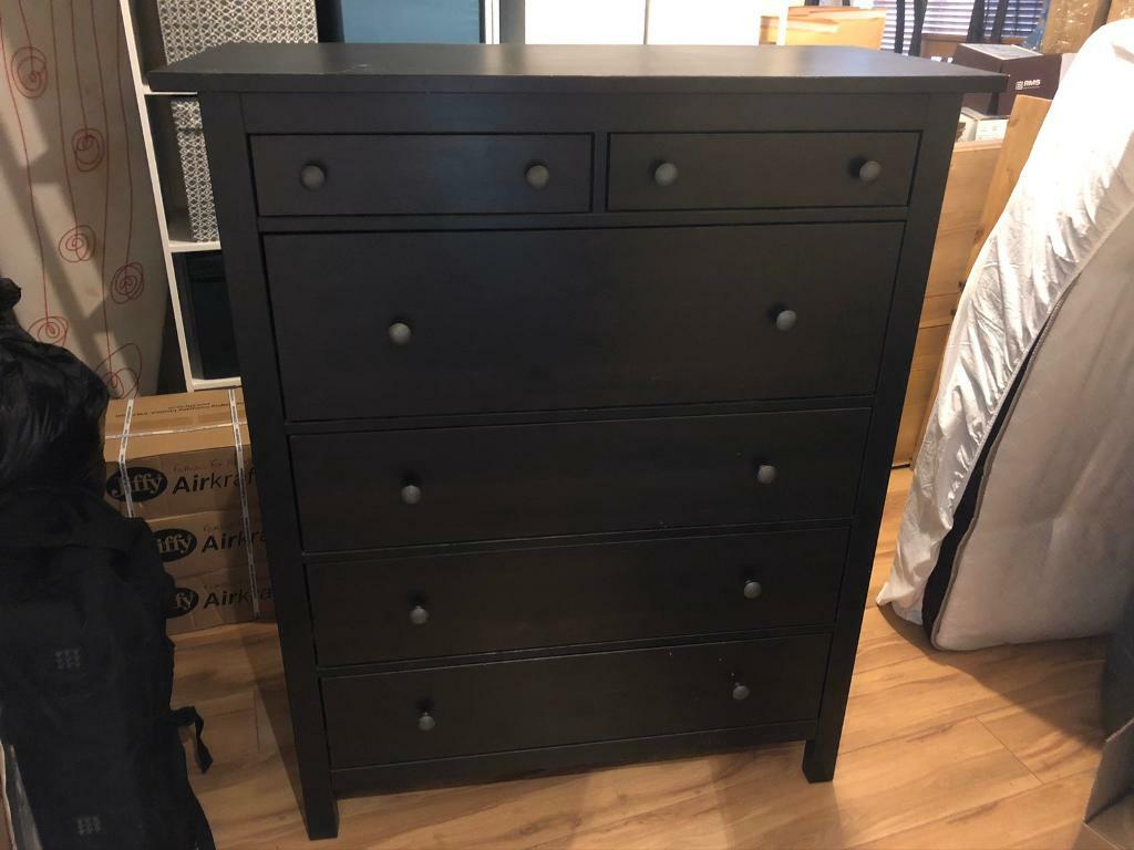 Ikea Hemnes Chest Of 6 Draws Black Brown Sold In Washington
