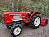 YANMAR YM2020D 4WD Compact Tractor & New 5ft Flail Mower *** VERY NICE ***