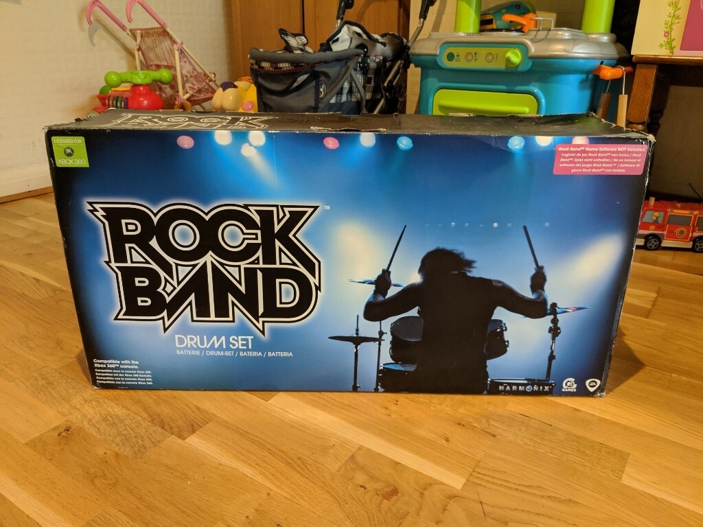 Xbox 360 Harmonix Rock Band drum kit excellent condition barely