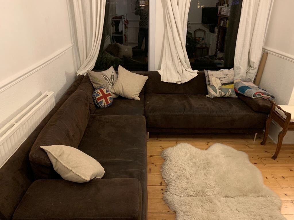 Habitat Suede L Shape Corner Sofa In Haringey London Gumtree