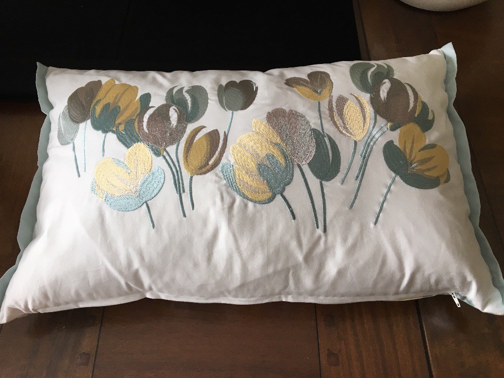 LAURA ASHLEY BOLSTER CUSHIONS (3) 'AVA' design in Coulby Newham