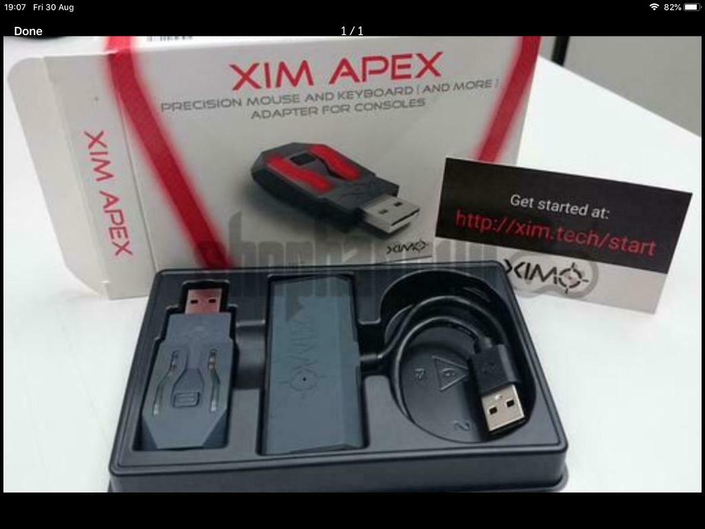 Xim Apex boxed for keyboard and mouse on console in Locks Heath