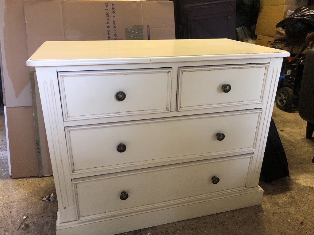 Vintage cream chest of drawers in Warwick, Warwickshire Gumtree