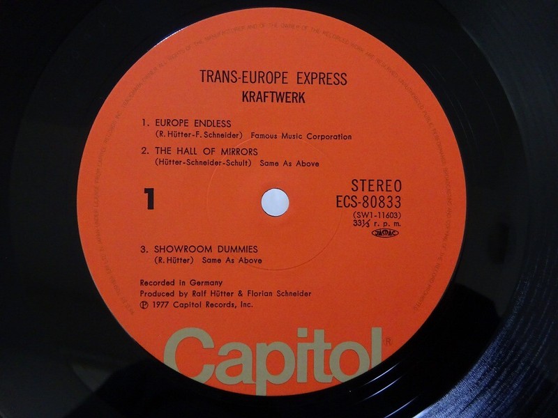 LP クラフトワーク ヨーロッパ特急 ECS80833 CAPITOL /00266 クラフトワーク ヨーロッパ特急 ECS-80833 | レコード買取