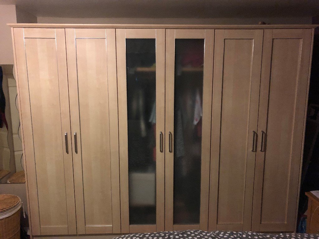 Schreiber Wardrobes Beech Finish 2 1m Tall 2 7m Wide In
