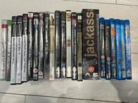 X23 BLUE RAY DVDS & PLAYSTATION GAMES BUNDLE