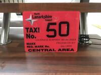 Taxi plate 
