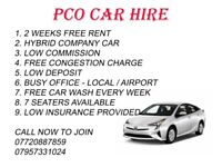 PCO Car Hire | Toyota Prius | 2 weeks free rent | congestion charge free