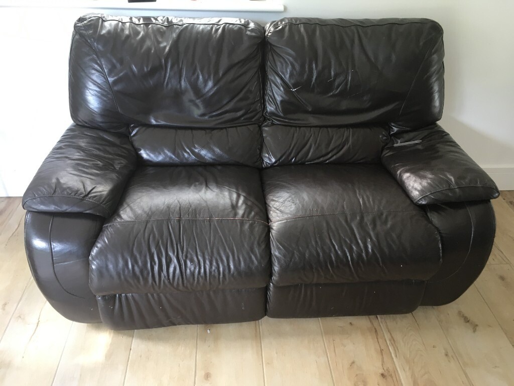 SCS Lazy Boy 2Seater Sofa Black in Beaconsfield, Buckinghamshire