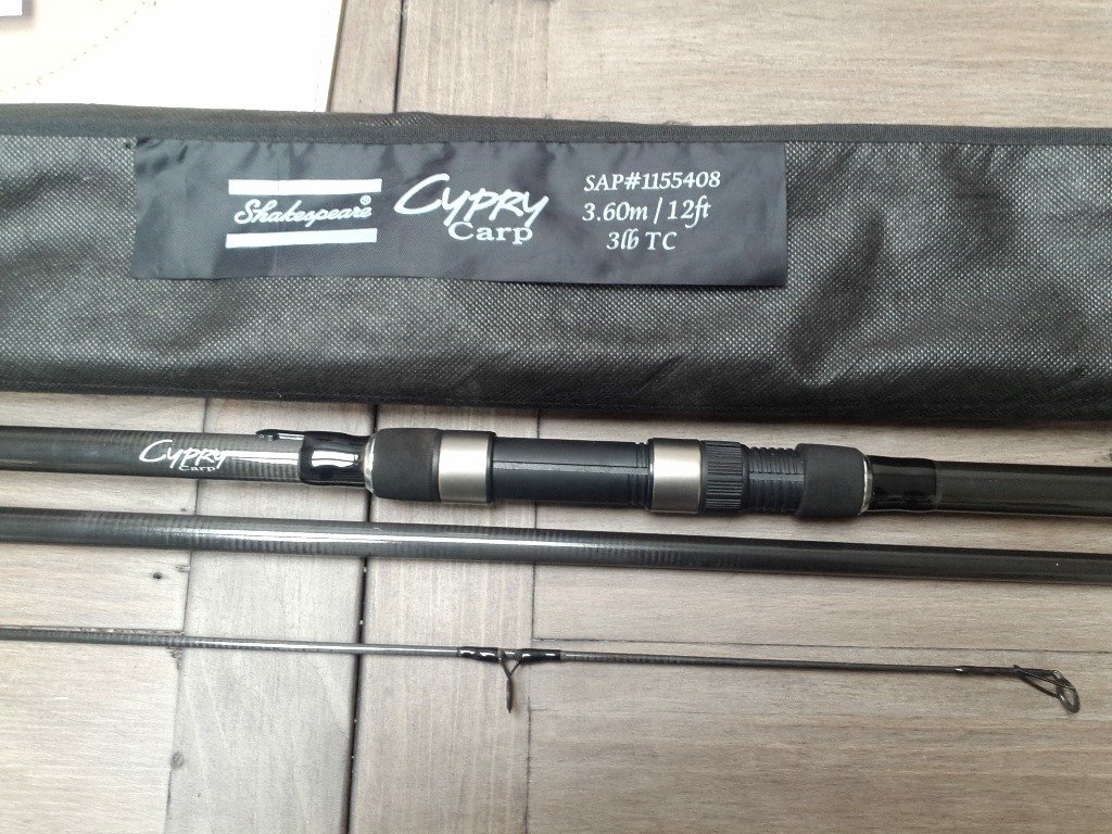 fishing tackle Shakespeare Cypry carp rod & Lineaffe reel combo in Exmouth, Devon Gumtree