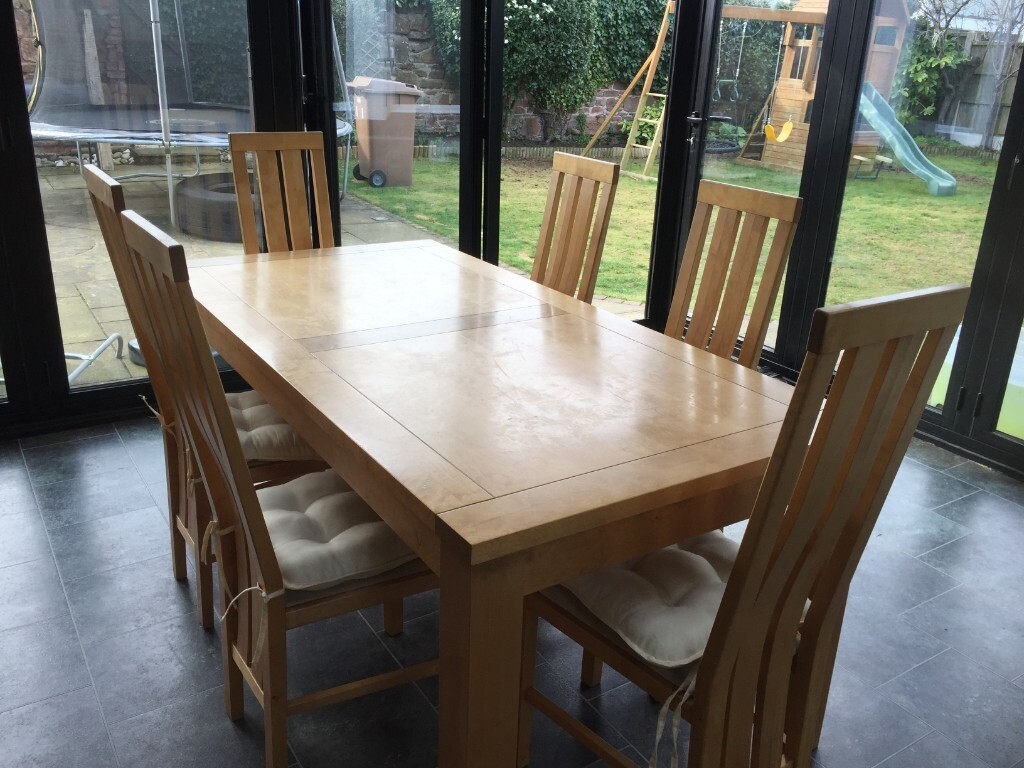 REDUCED Used Dining Table 8 Chairs Sideboard And 8 Seat