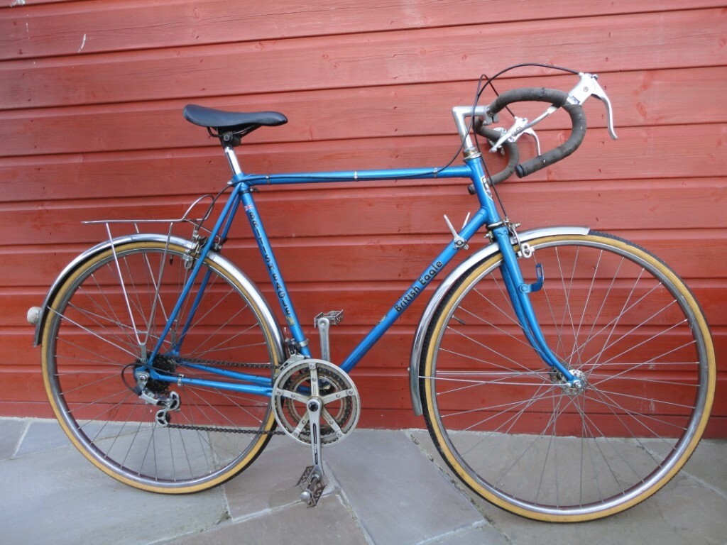 British eagle vintage road bike, 28 inch wheels, 10 gears, large 23