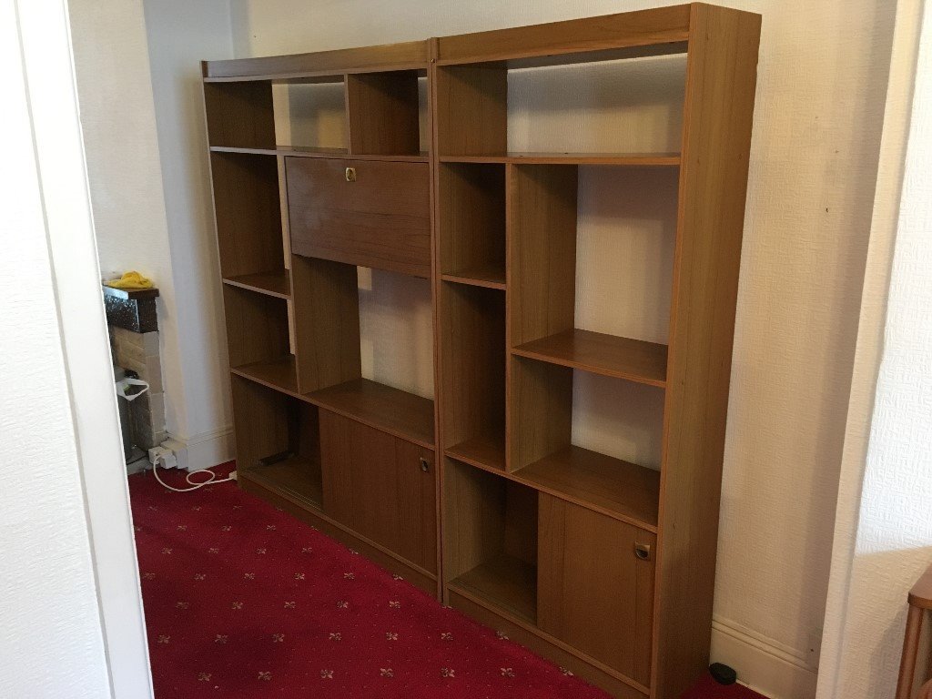 Useful, well made, freestanding, wooden wall units in Bedminster