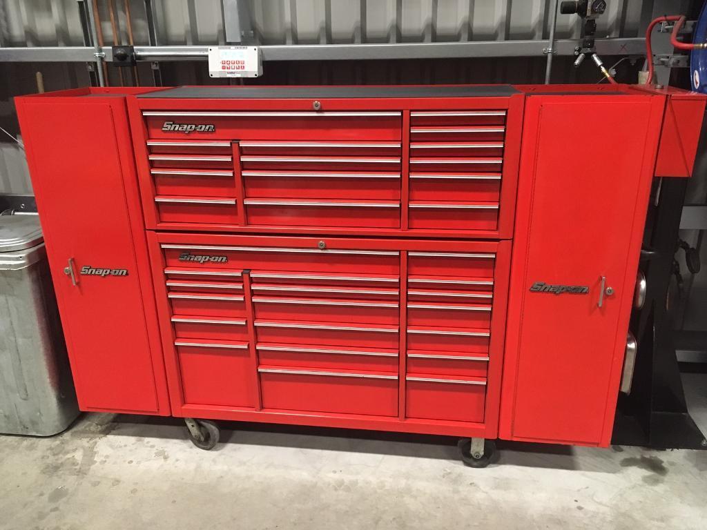 Snap On Large Toolbox With Two Side Cabinet In Crediton Devon