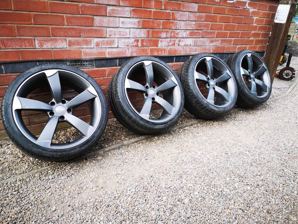 Audi Rotor Style 20" Alloy Wheels A4 A7 VW Volkswagen 5x120 RS in